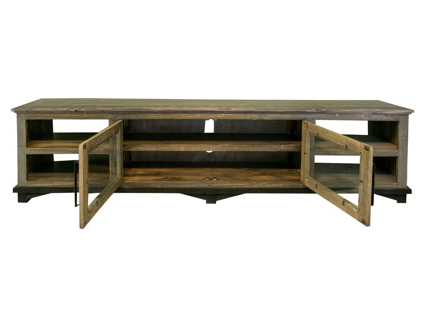 Loft Brown - TV Stand - Two Tone Gray / Brown