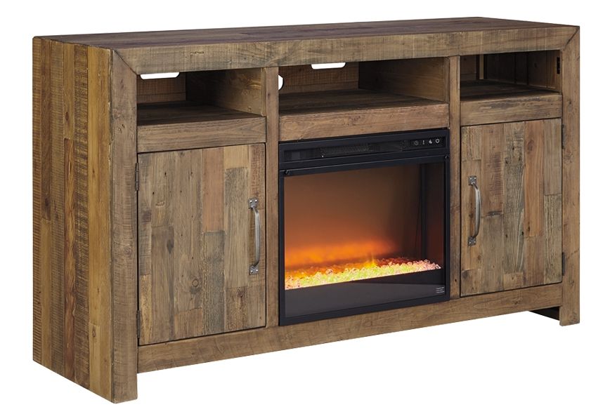 Sommerford - TV Stand With Fireplace Insert