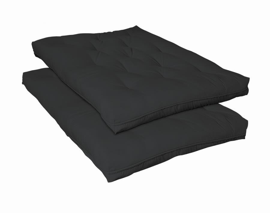 7.5" Deluxe Innerspring Futon Pad - Black