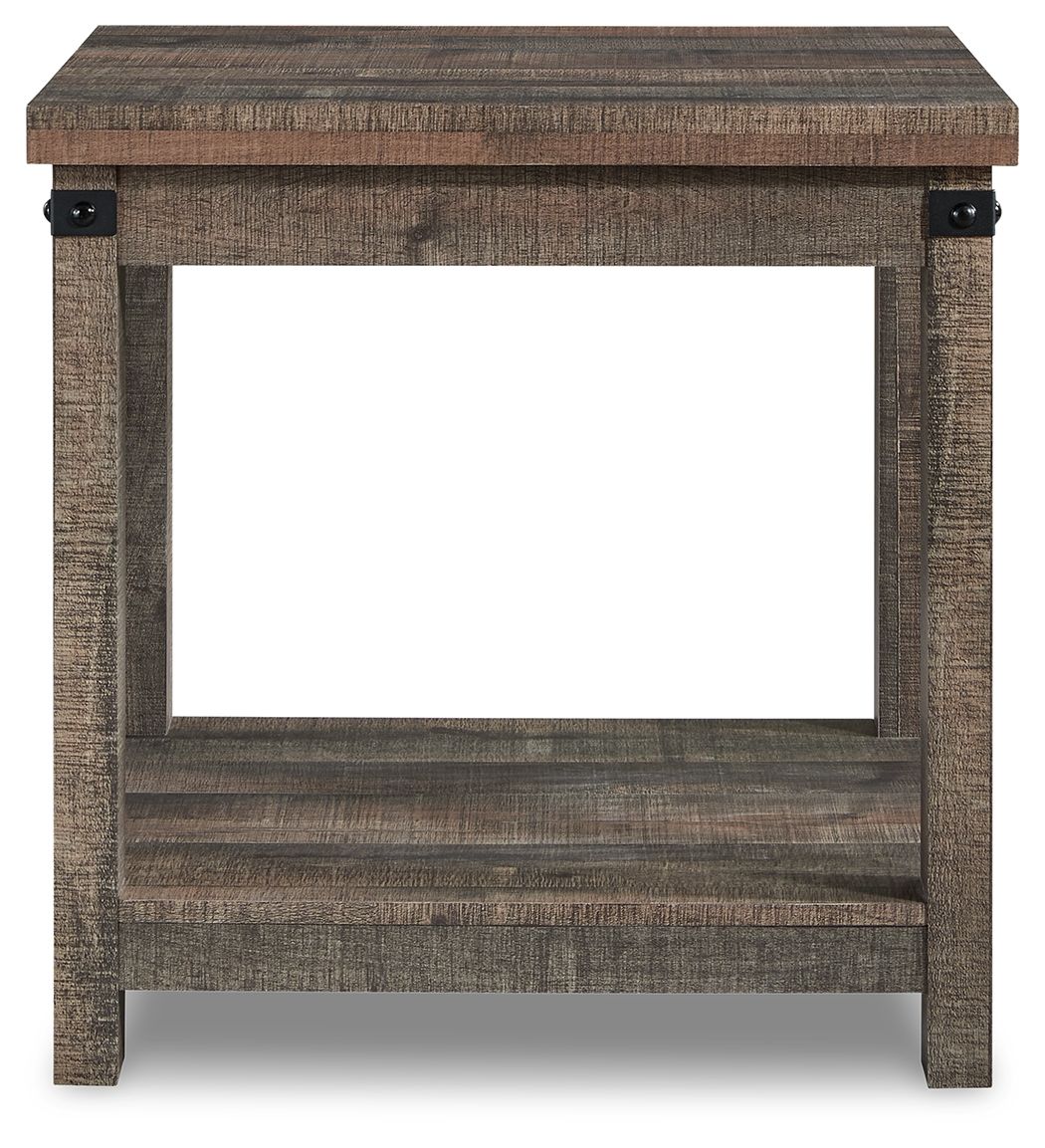 Hollum - Rustic Brown - Square End Table