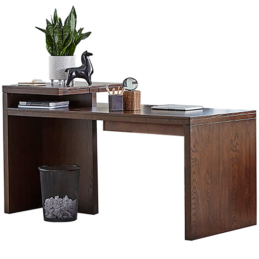 Elevation - Writing Desk - Warm Elm