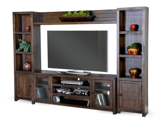 Homestead - Entertainment Wall - Dark Brown