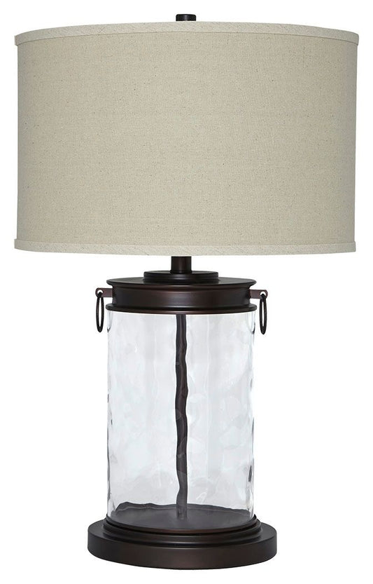 Tailynn - Clear / Bronze Finish - Glass Table Lamp