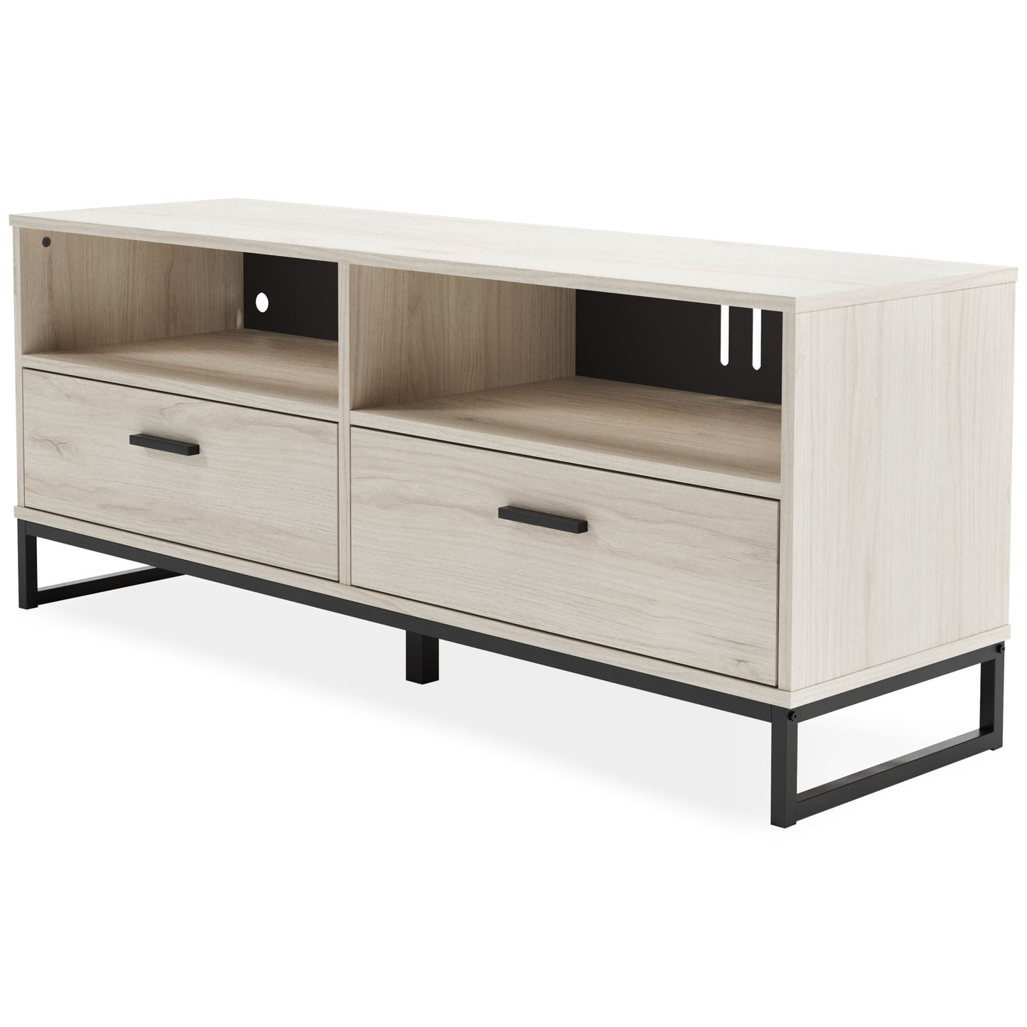 Socalle - Light Natural - Medium TV Stand - Vinyl-Wrapped