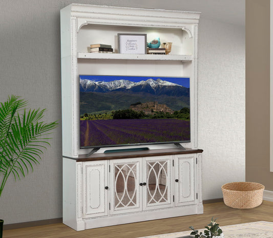 Provence - Modular Entertainment Wall - Vintage Alabaster