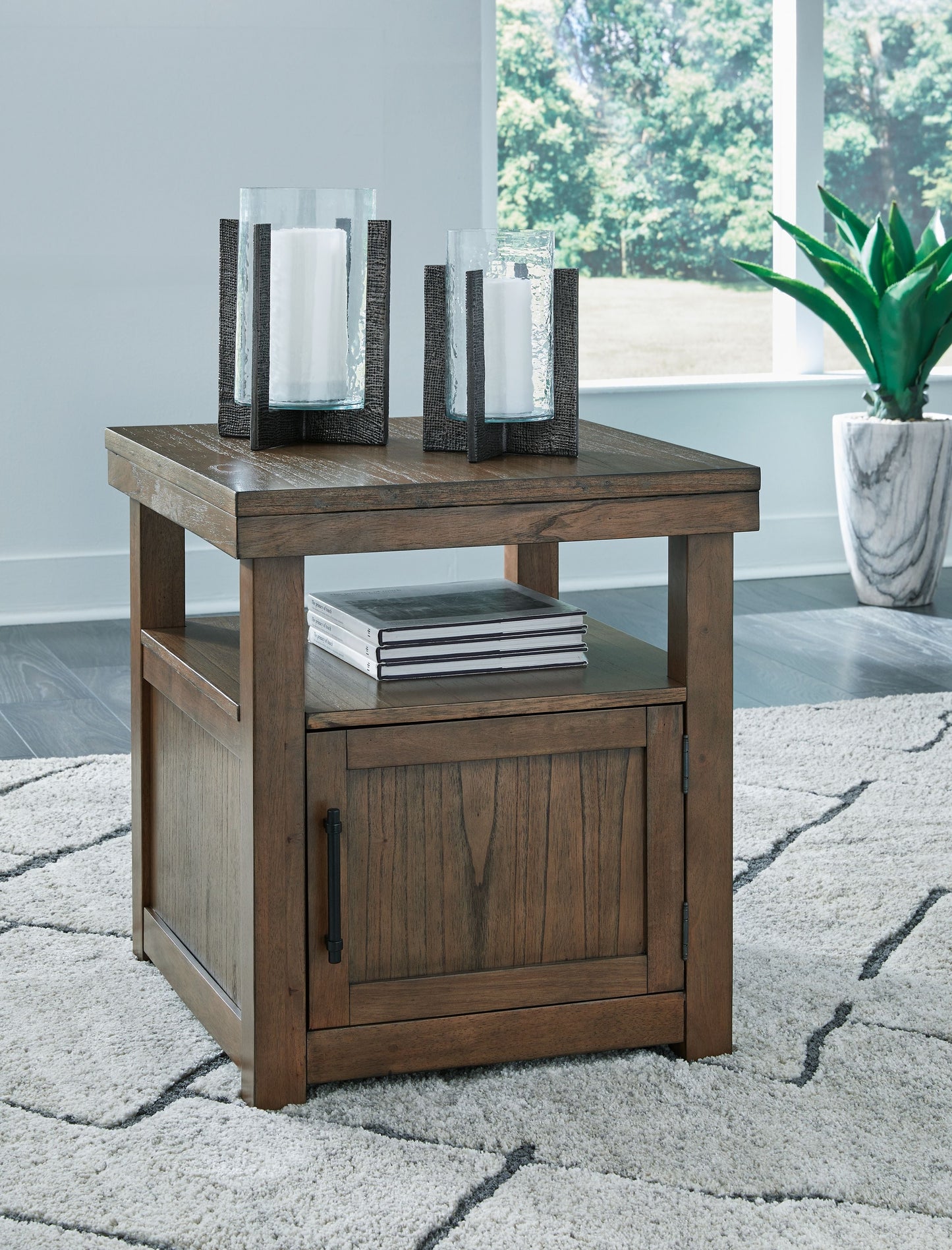 Boardernest - Brown - Rectangular End Table