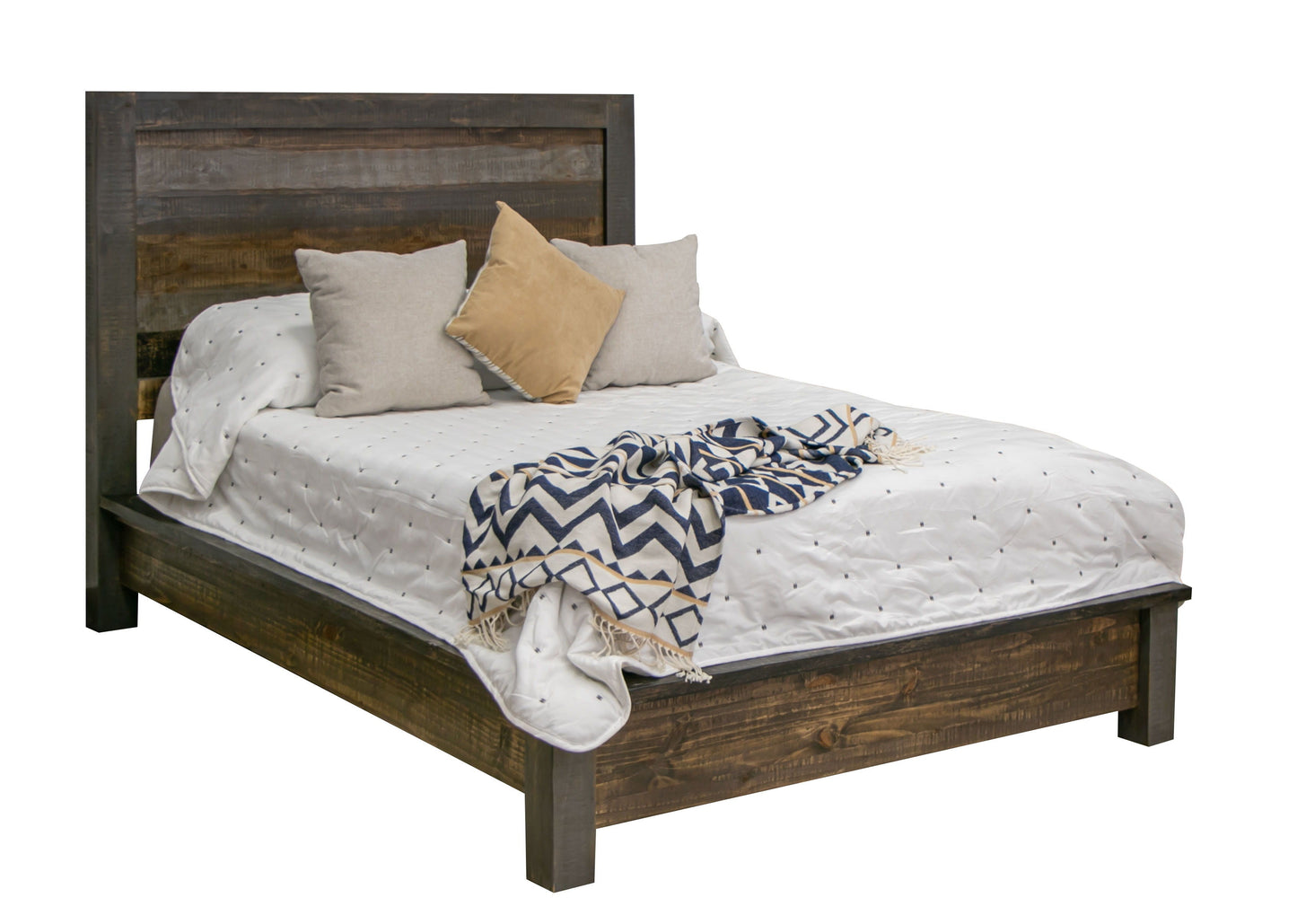 Blacksmith - Full Platform Bed - Truffle Brown / Oil Black