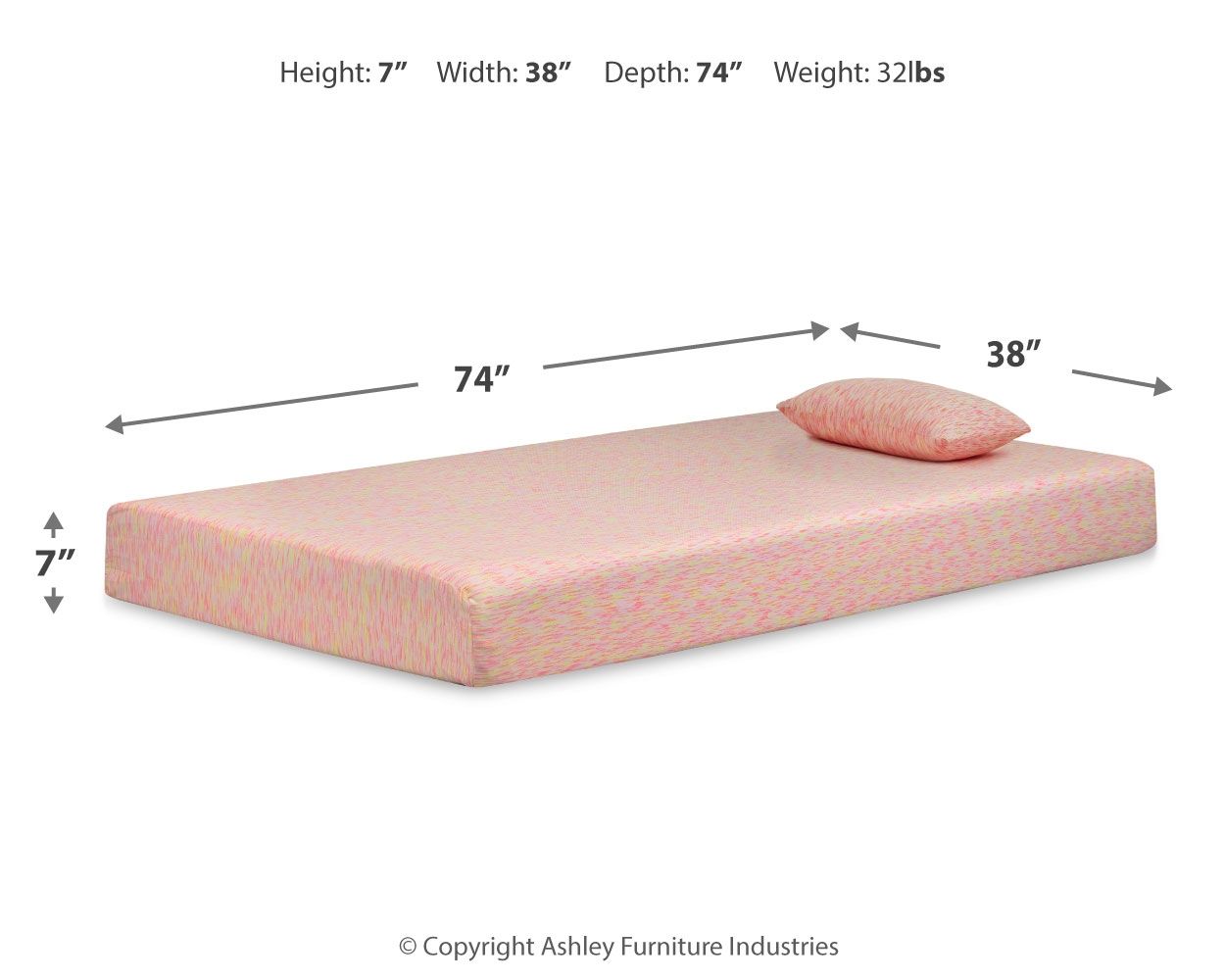 IKidz - Firm Mattress And Pillow