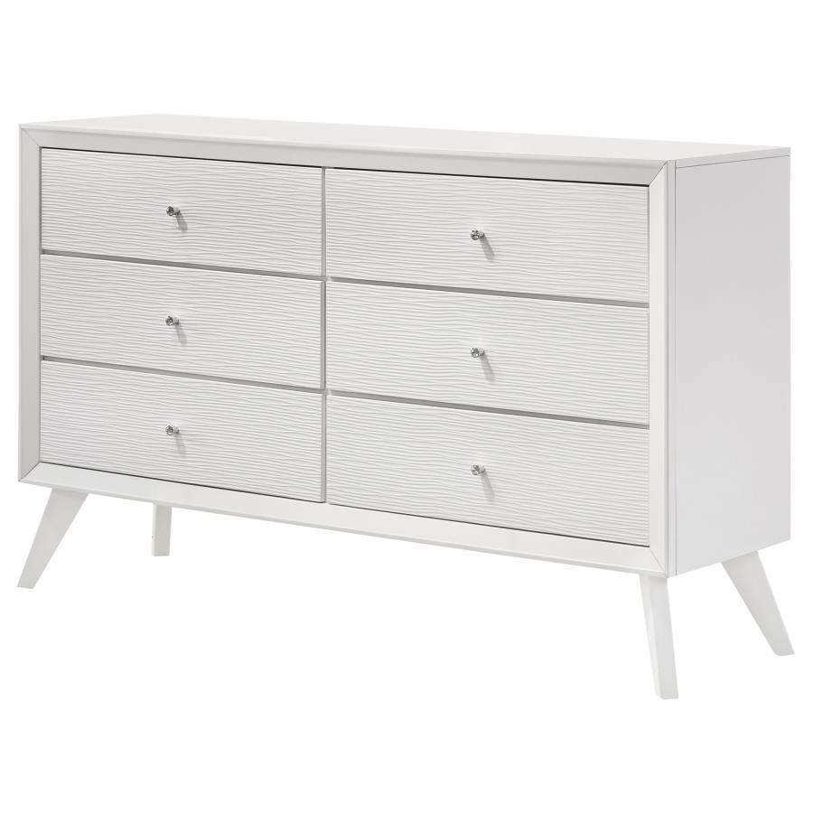 Janelle - 6-Drawer Dresser - White