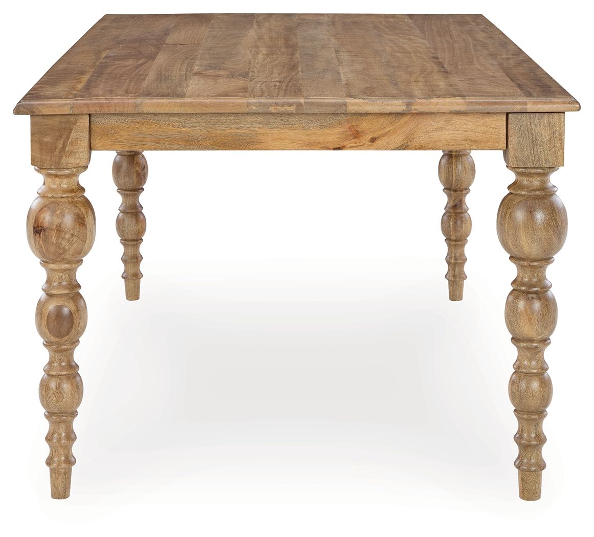 Rybergston - Light Brown - Rectangular Dining Room Table