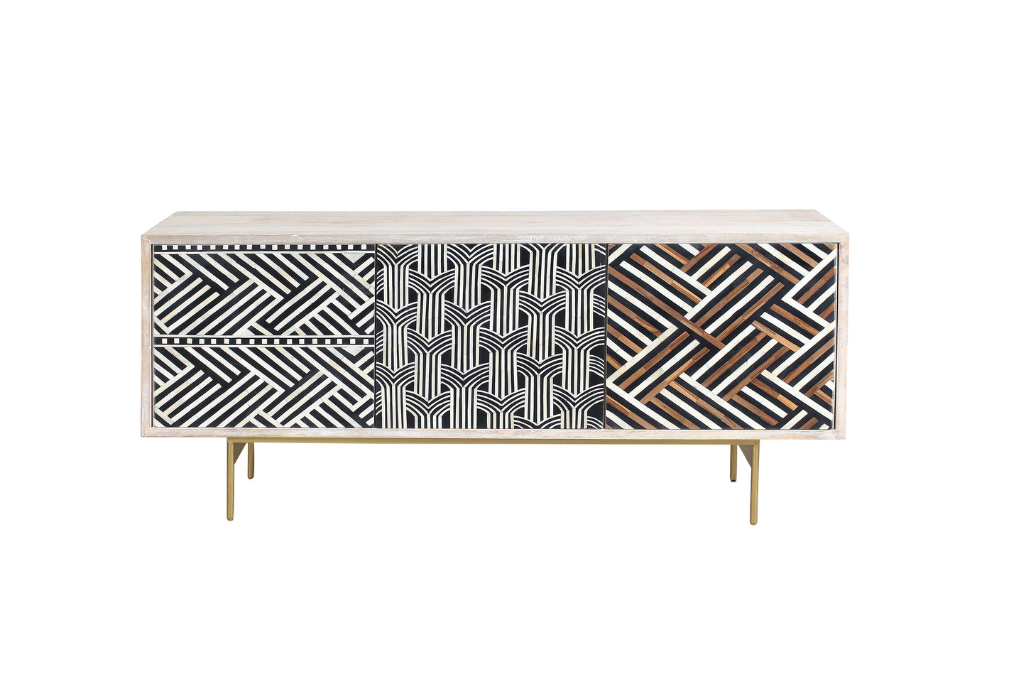 Crossings - Illusion Console - White Washed Natural