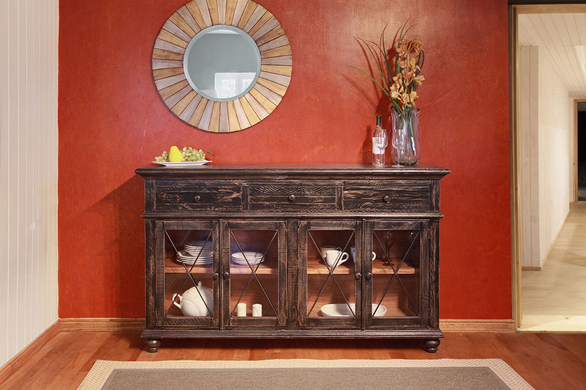 Vintage - Console / TV Stand - Antiqued Black